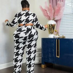 Curvaceous Boutique NEW Geo Print Pant Set