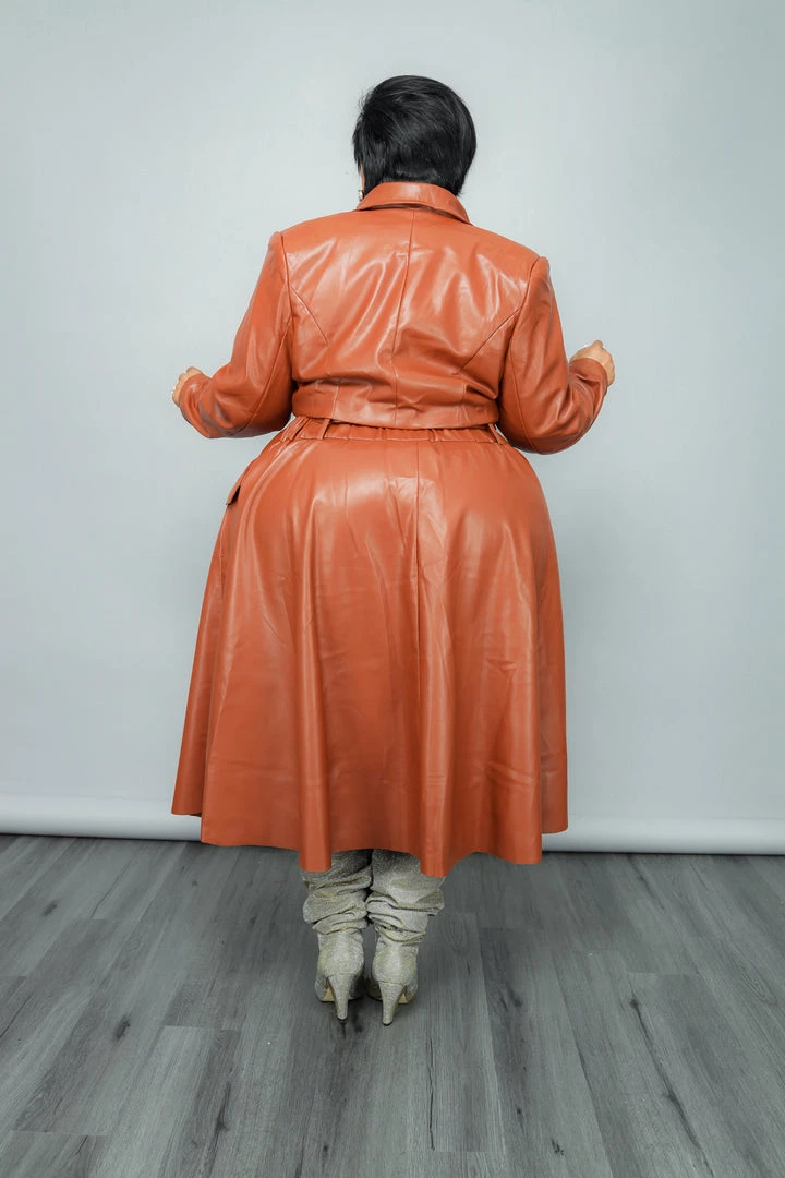 Curvaceous Boutique Cognac Flare Skirt Set 5 Curvaceous Boutique Cognac Flare Skirt Set