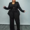 Curvaceous Boutique SETS Black Be Suited Set 2 Curvaceous Boutique SETS Black Be Suited Set
