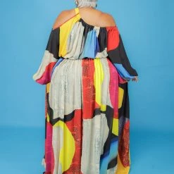 Curvaceous Boutique Collen Colorful Maxi Dress