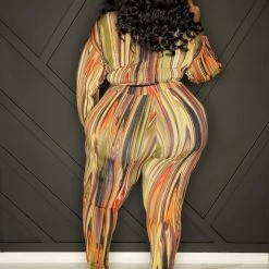 Curvaceous Boutique Fawn Streak Pant Set SETS 7 Curvaceous Boutique Fawn Streak Pant Set SETS