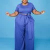 Curvaceous Boutique SETS Royal Blue All Tied Up Set