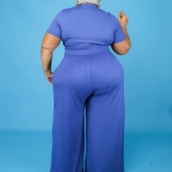 Curvaceous Boutique SETS Royal Blue All Tied Up Set