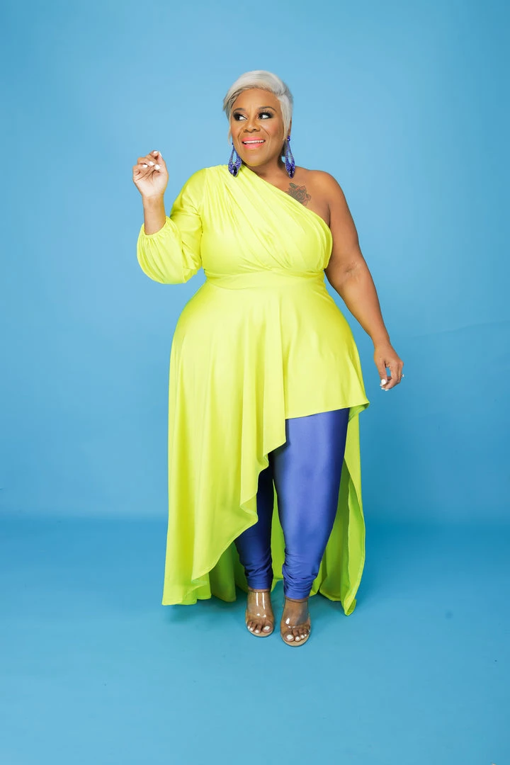 Curvaceous Boutique Yellow Skylar Hi Lo Dress/Top 3 Curvaceous Boutique Yellow Skylar Hi Lo Dress/Top