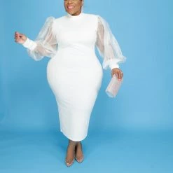 Curvaceous Boutique Ivory Haven Dress NEW