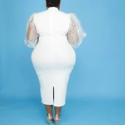 Curvaceous Boutique Ivory Haven Dress NEW