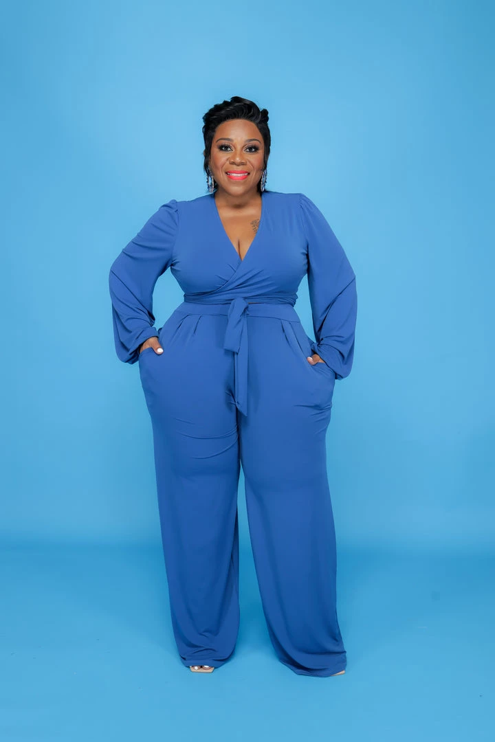 Curvaceous Boutique Royal Blue Hunter Pant Set 3 Curvaceous Boutique Royal Blue Hunter Pant Set