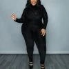 Curvaceous Boutique Black Greek Me Catsuit JUMPSUITS