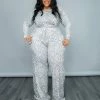 Curvaceous Boutique Haven Print Pant Set NEW