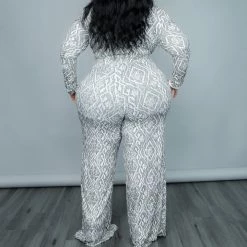 Curvaceous Boutique Haven Print Pant Set NEW