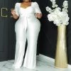 Curvaceous Boutique NEW Off White Bishop Sleeve Jumpsuit 2 Curvaceous Boutique NEW Off White Bishop Sleeve Jumpsuit