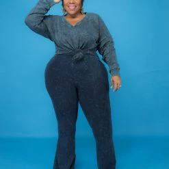 Curvaceous Boutique SETS Blue Mineralize Flare Set