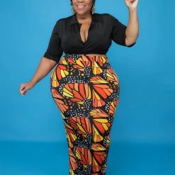 Curvaceous Boutique SETS Shawnie Print Skirt Set