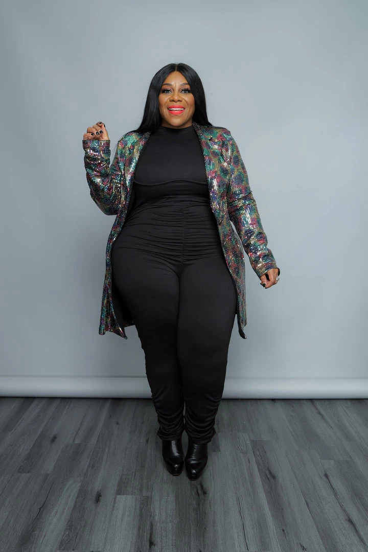 Curvaceous Boutique Rainbow Sequin Blazer/Dress BLAZERS/VESTS/JACKETS 5 Curvaceous Boutique Rainbow Sequin Blazer/Dress BLAZERS/VESTS/JACKETS