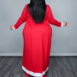 Curvaceous Boutique Red Farrah Pant Set