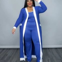 Curvaceous Boutique Royal Blue Farrah Pant Set SETS
