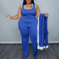 Curvaceous Boutique Royal Blue Farrah Pant Set SETS
