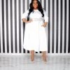 Curvaceous Boutique White Cherie Skater Dress 2 Curvaceous Boutique White Cherie Skater Dress