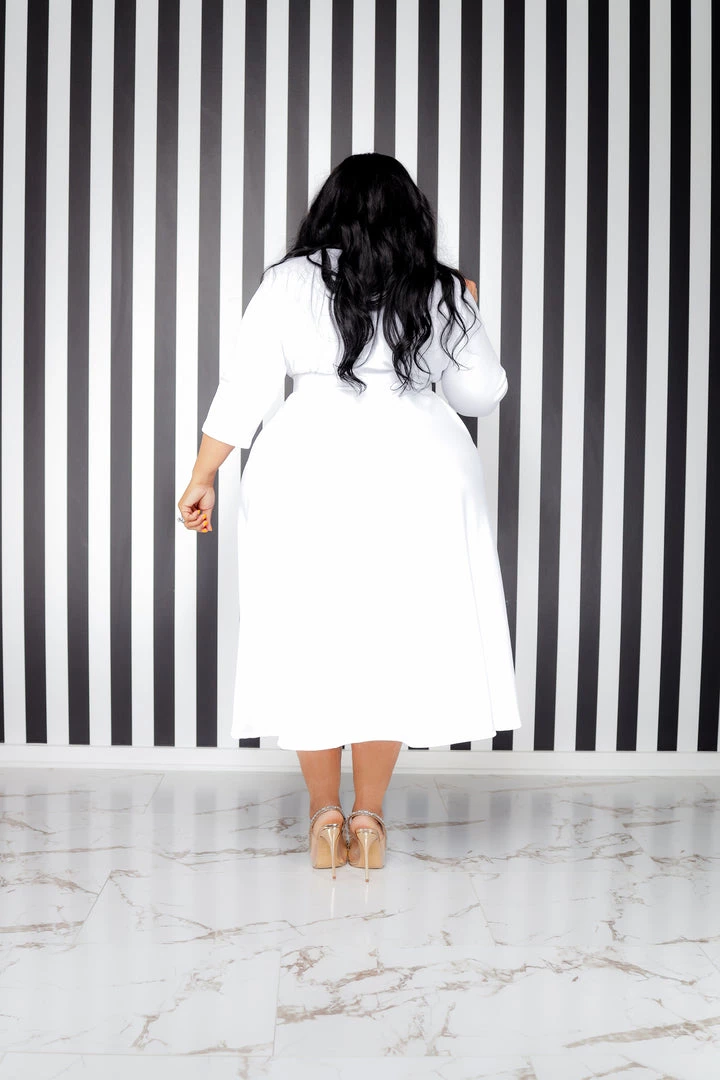 Curvaceous Boutique White Cherie Skater Dress 4 Curvaceous Boutique White Cherie Skater Dress