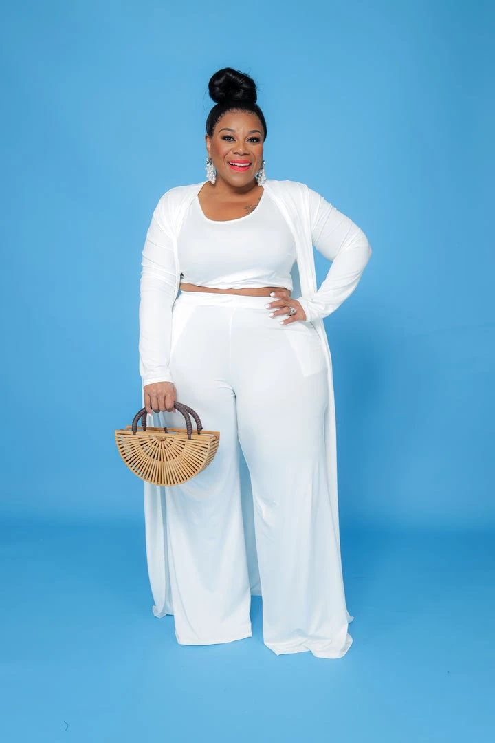 Curvaceous Boutique Ivory Summer Duster Set SETS 3 Curvaceous Boutique Ivory Summer Duster Set SETS