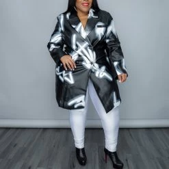 Curvaceous Boutique Speak To Me Blazer Dress SALE