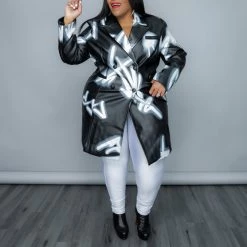 Curvaceous Boutique Speak To Me Blazer Dress SALE