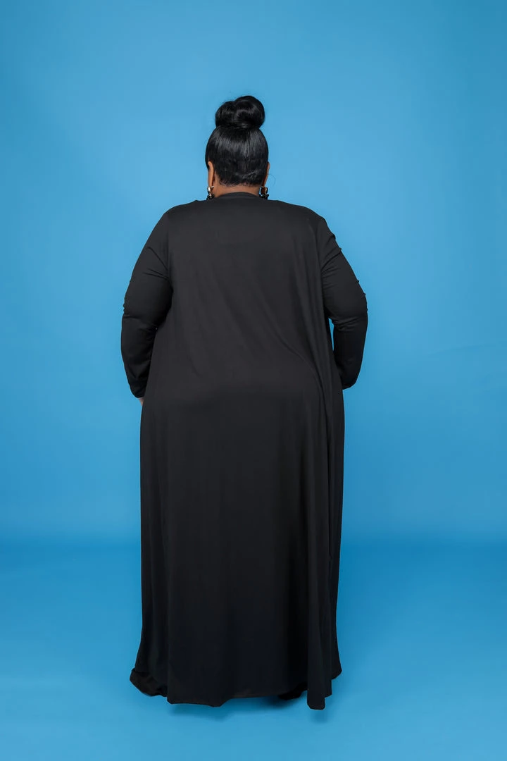 Curvaceous Boutique Black Summer Duster Set SETS 4 Curvaceous Boutique Black Summer Duster Set SETS