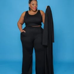 Curvaceous Boutique Black Summer Duster Set SETS 7 Curvaceous Boutique Black Summer Duster Set SETS