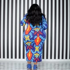 Curvaceous Boutique Poppin In Color Midi Dress NEW 7 Curvaceous Boutique Poppin In Color Midi Dress NEW