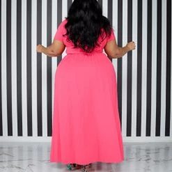 Curvaceous Boutique Pink Dare To Flare Dress NEW 8 Curvaceous Boutique Pink Dare To Flare Dress NEW