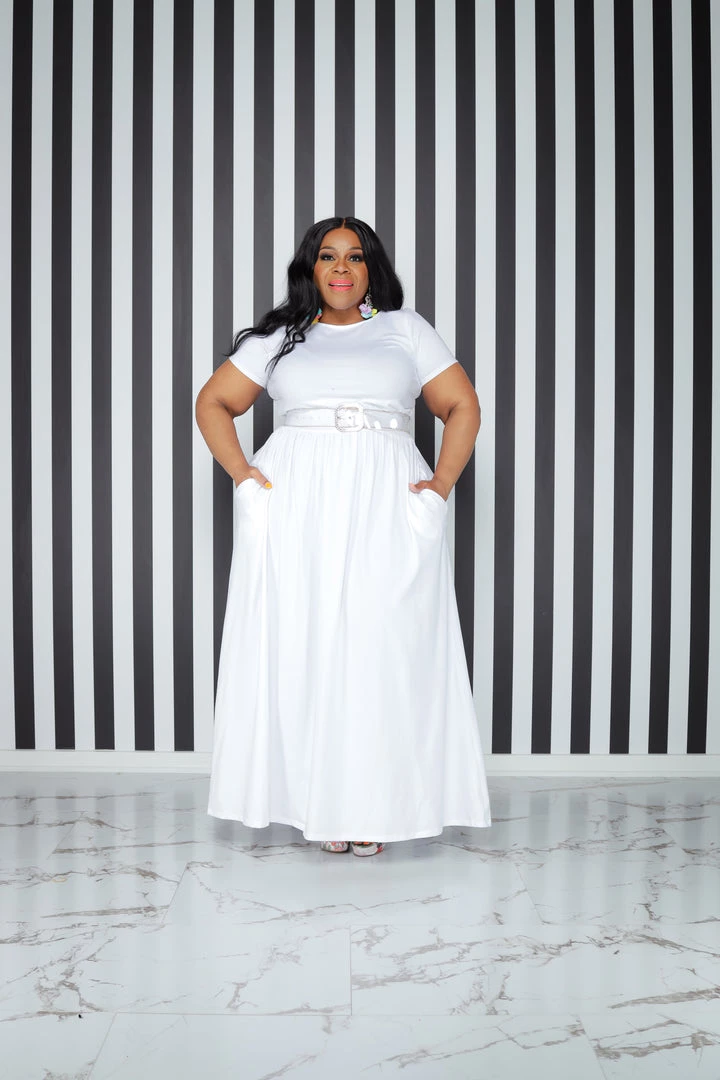 Curvaceous Boutique NEW White Dare To Flare Dress 7 Curvaceous Boutique NEW White Dare To Flare Dress