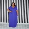 Curvaceous Boutique Royal Blue T-Shirt Dress