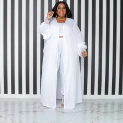Curvaceous Boutique White Easy Going Jogger Set NEW 7 Curvaceous Boutique White Easy Going Jogger Set NEW