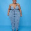Curvaceous Boutique SETS Button Up Denim Set