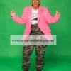 Curvaceous Boutique BLAZERS/VESTS/JACKETS Pink Gold Button Blazer