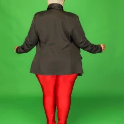 Curvaceous Boutique Black Gold Button Blazer BLAZERS/VESTS/JACKETS