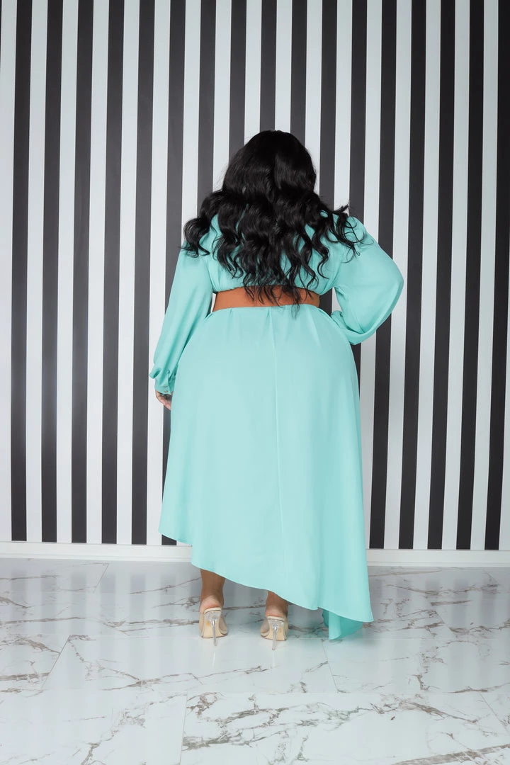 Curvaceous Boutique Mint Logan Chiffon Dress 4 Curvaceous Boutique Mint Logan Chiffon Dress