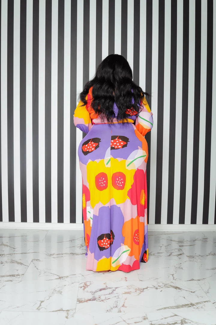 Curvaceous Boutique NEW Orna Colorful Maxi Dress 4 Curvaceous Boutique NEW Orna Colorful Maxi Dress