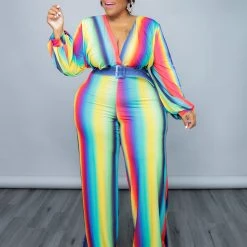 Curvaceous Boutique Yellow Stunning Statement Jumpsuit