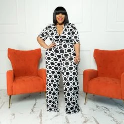 Curvaceous Boutique Circle Your Curves Jumpsuit