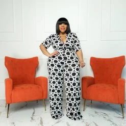 Curvaceous Boutique Circle Your Curves Jumpsuit