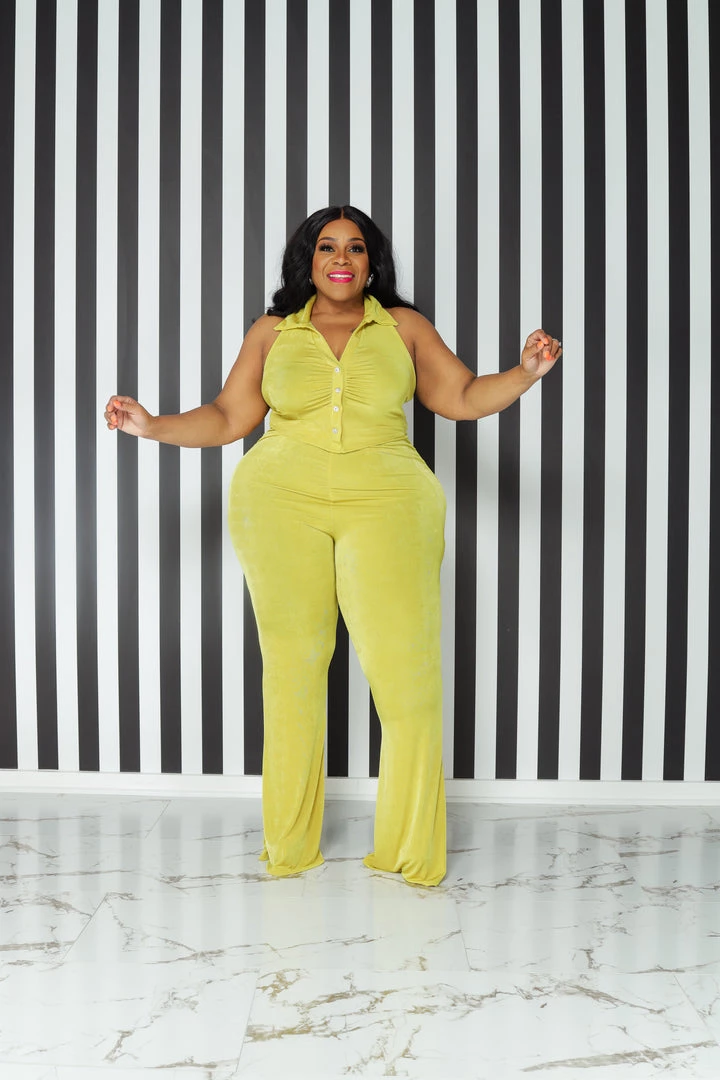 Curvaceous Boutique NEW Lime Joey Halter Set 3 Curvaceous Boutique NEW Lime Joey Halter Set