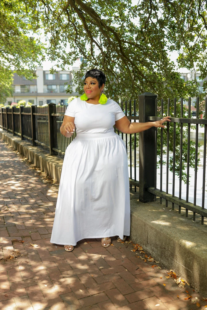 Curvaceous Boutique NEW White Dare To Flare Dress 4 Curvaceous Boutique NEW White Dare To Flare Dress