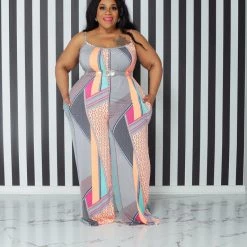 Curvaceous Boutique Orange Mixon Jumpsuit NEW 6 Curvaceous Boutique Orange Mixon Jumpsuit NEW