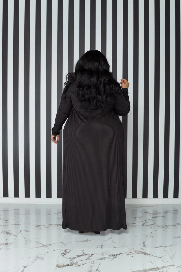 Curvaceous Boutique Black Ribbed Tube Set NEW 4 Curvaceous Boutique Black Ribbed Tube Set NEW