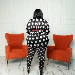 Curvaceous Boutique SETS Zuri Polka Dot Leggings Set