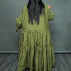 Curvaceous Boutique DRESSES Green Smock Swing Dress