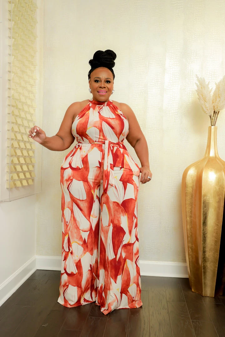 Curvaceous Boutique NEW Prissy Print Jumpsuit 3 Curvaceous Boutique NEW Prissy Print Jumpsuit