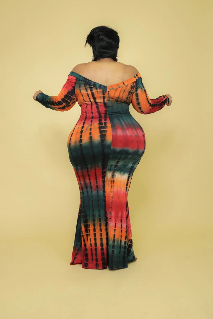 Curvaceous Boutique Totally Tie Dye Mermaid Dress NEW 5 Curvaceous Boutique Totally Tie Dye Mermaid Dress NEW