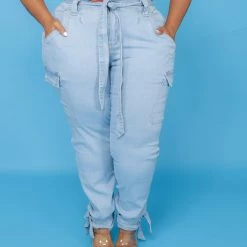 Curvaceous Boutique Light Tied By The Ankle Joggers/ Review Covid-19 Policy